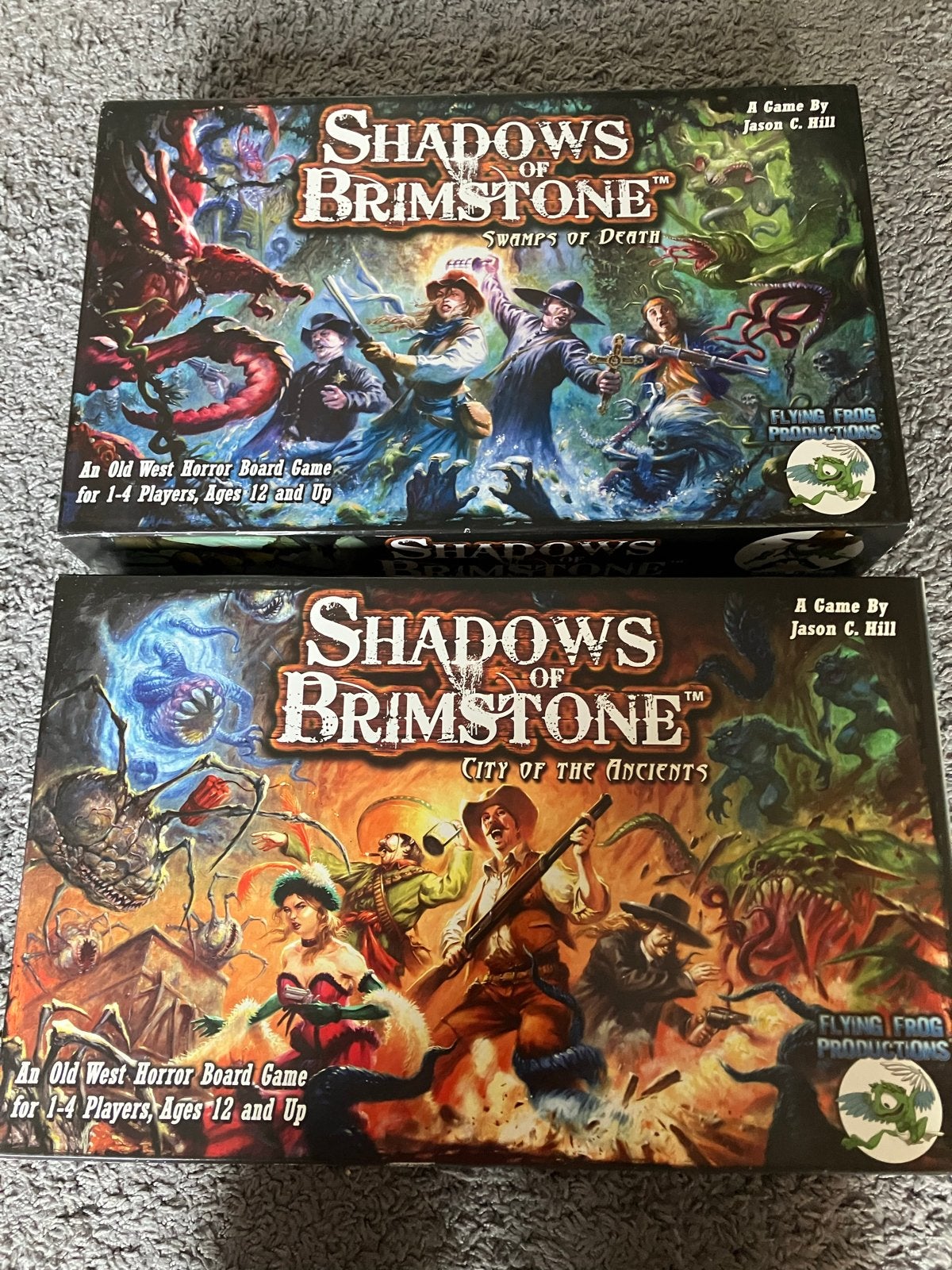 Shadows of Brimstone: Swamps of Death & City of the Ancients, Drie of vier spelers, Ophalen of Verzenden, Zo goed als nieuw