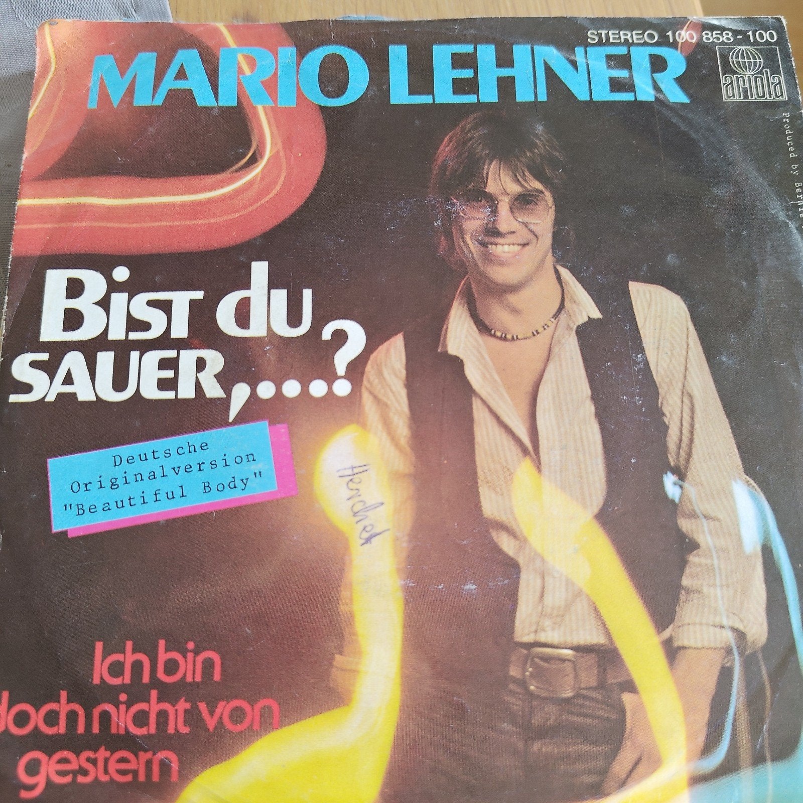Mario Lehner - Bist du Sauer,...? (Single), Ophalen of Verzenden, Gebruikt, 7 inch, EP