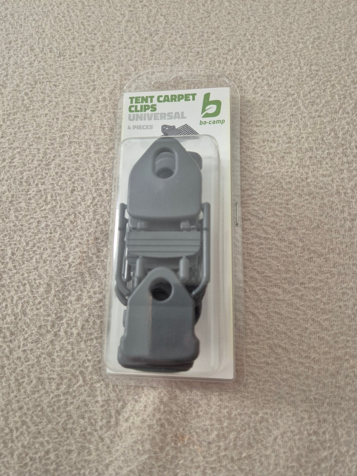 Tent Tapijt Clips Universeel 4 Stuks - Bo-Camp, Ophalen of Verzenden, Nieuw