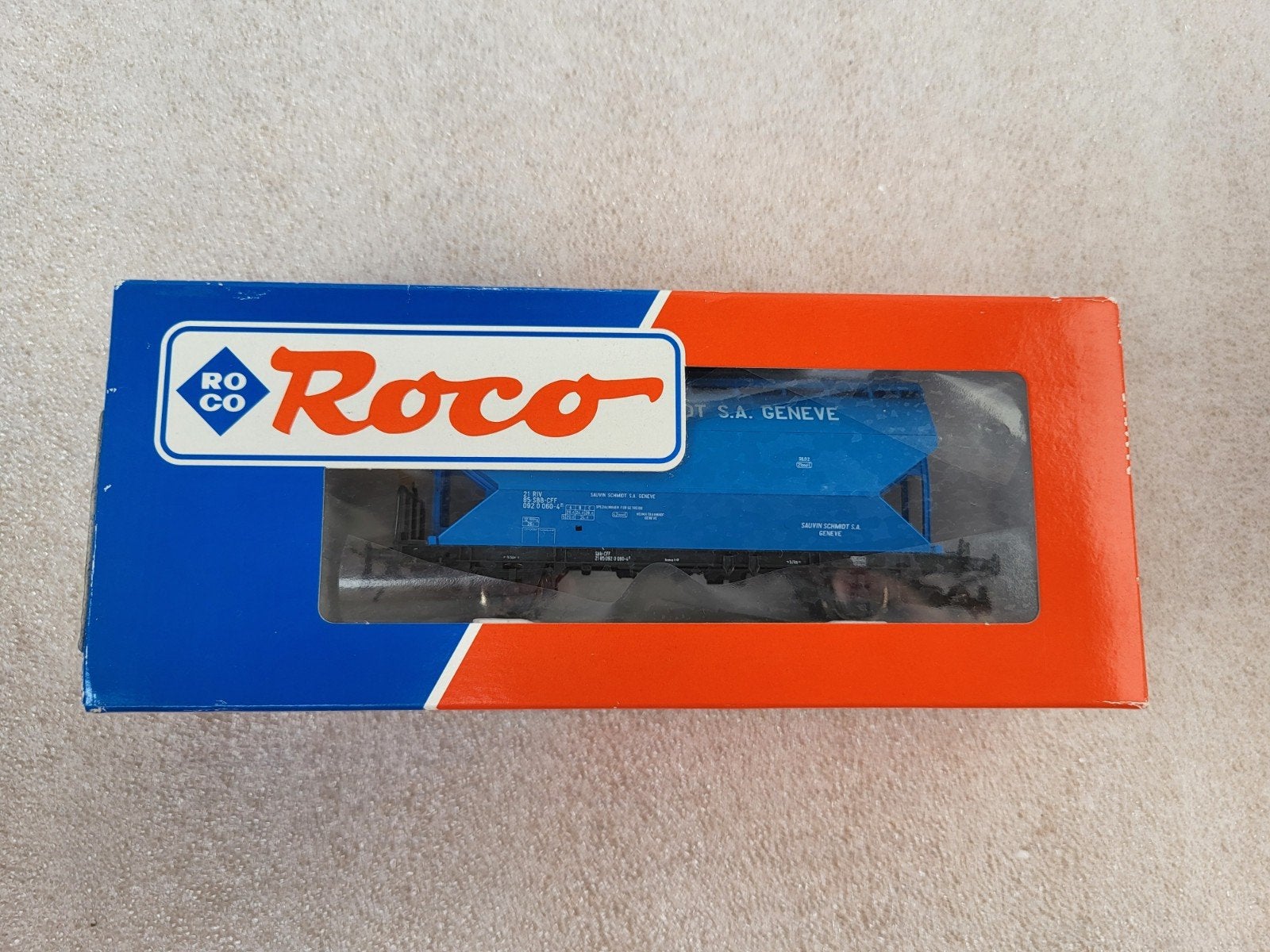 Roco 46859 SBB Tgpps Silowagen SAUVIN SCHMIDT S.A. GENEVE, Gelijkstroom, Wagon, Ophalen of Verzenden, Zo goed als nieuw