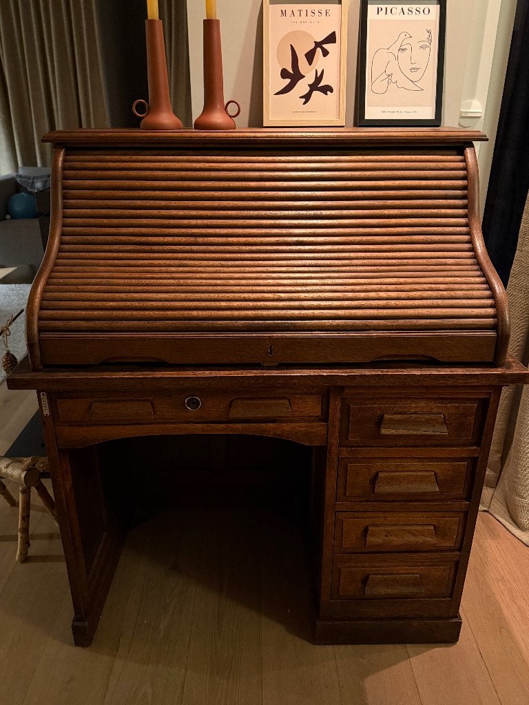Antiek rolluik secretaire - genummerd, Ophalen