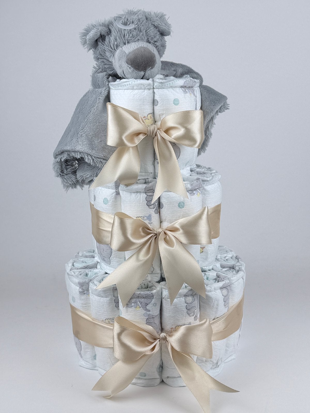 Luiertaart jongen meisje happy horse tut beer brice beige, Kinderen en Baby's, Ophalen of Verzenden, Nieuw, Kraamcadeau