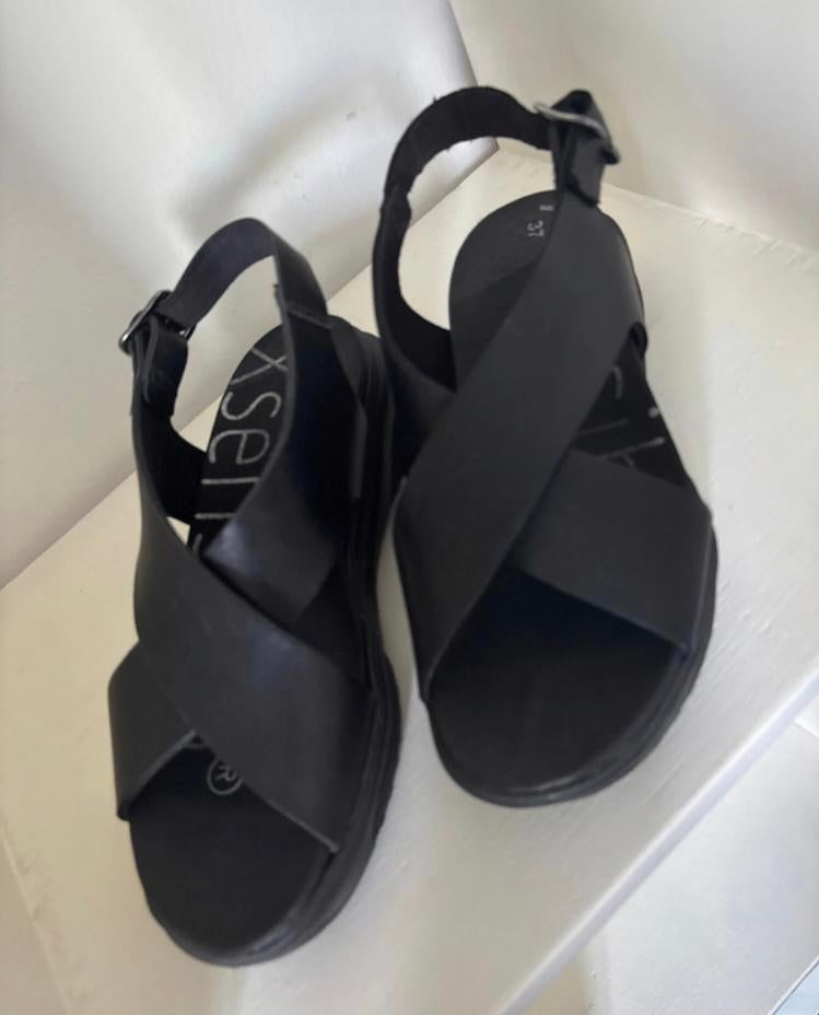 Xsensible Luxe Sandalen Nieuw Zwart Mt 42 H Leest, Zwart, Nieuw, Sandalen of Muiltjes, Ophalen of Verzenden