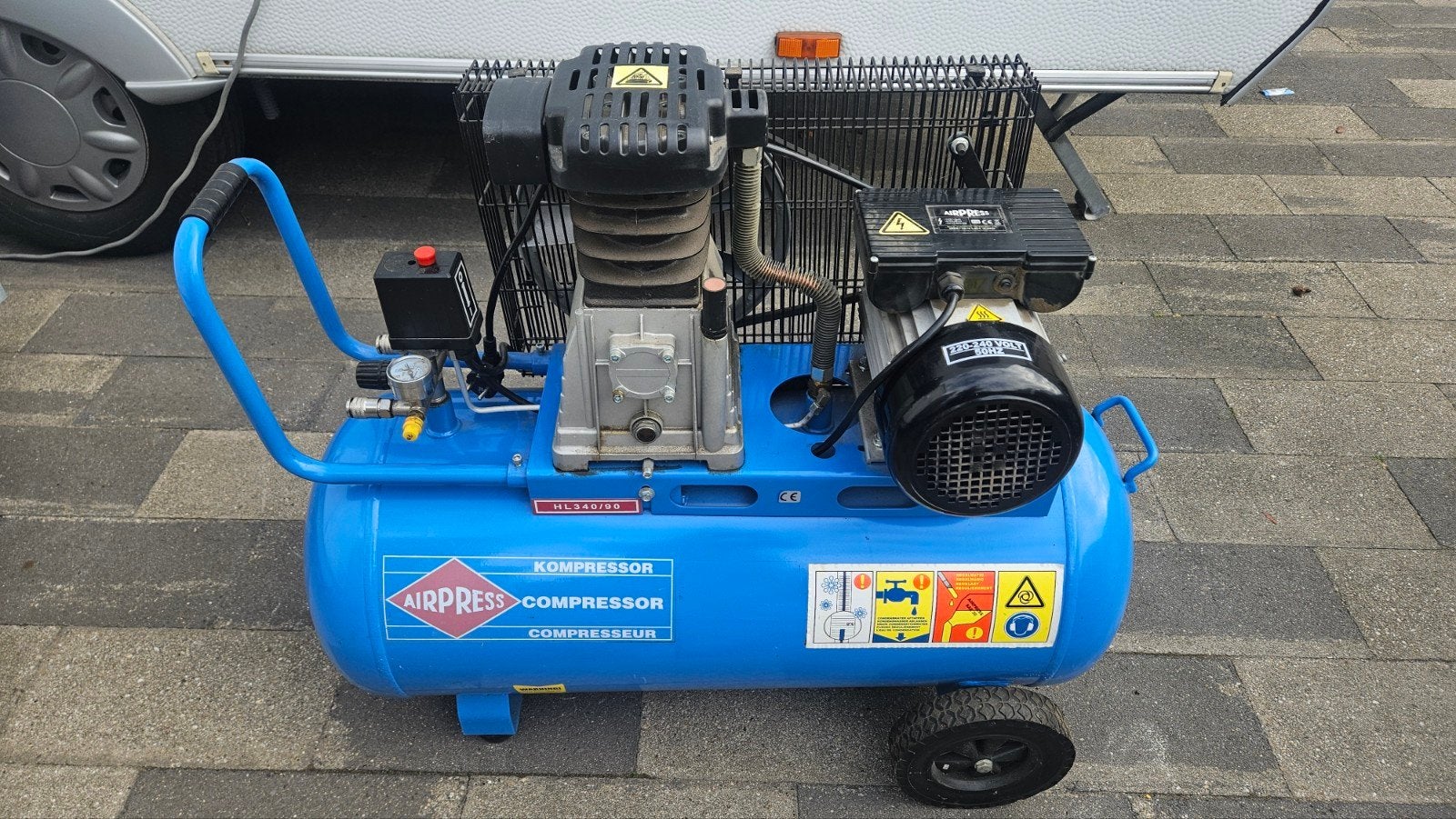 airpress compressor, 100 liter of meer, Ophalen, Gebruikt, Minder dan 200 liter/min