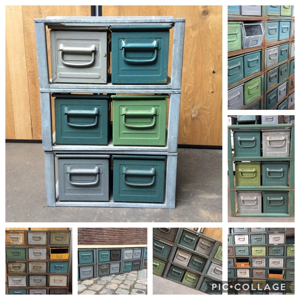 Kasten Ladekast Dressoir Stelling Kast Zelf Ontwerpen | SALE, Nieuw, Ophalen of Verzenden, Minder dan 100 cm, Metaal