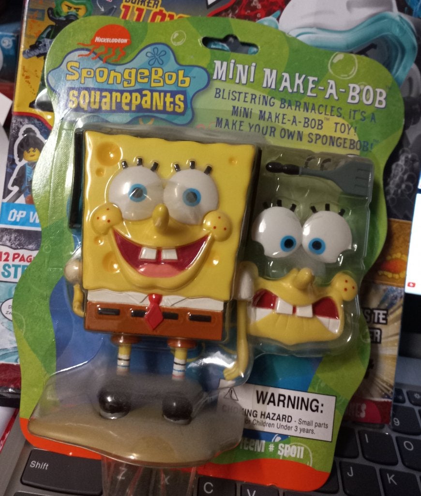 Spongebob Squarepants , figuur poppetje , make-a-bob, Verzamelen, Ophalen of Verzenden, Nieuw