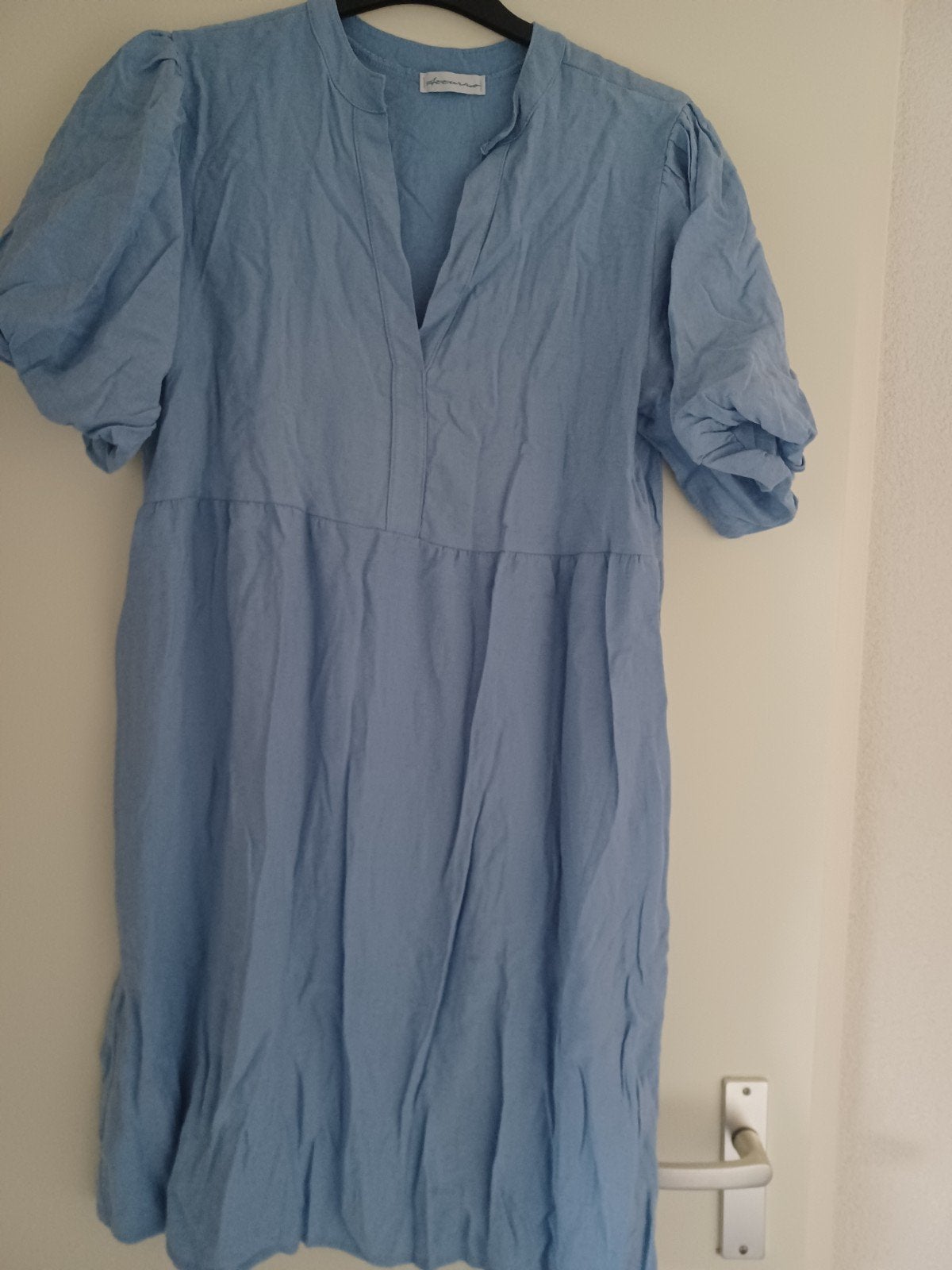 licht blauwe jurk mt L/ XL, Kleding | Dames, Jurken, Azzurro, Blauw, Maat 42/44 (L), Ophalen of Verzenden