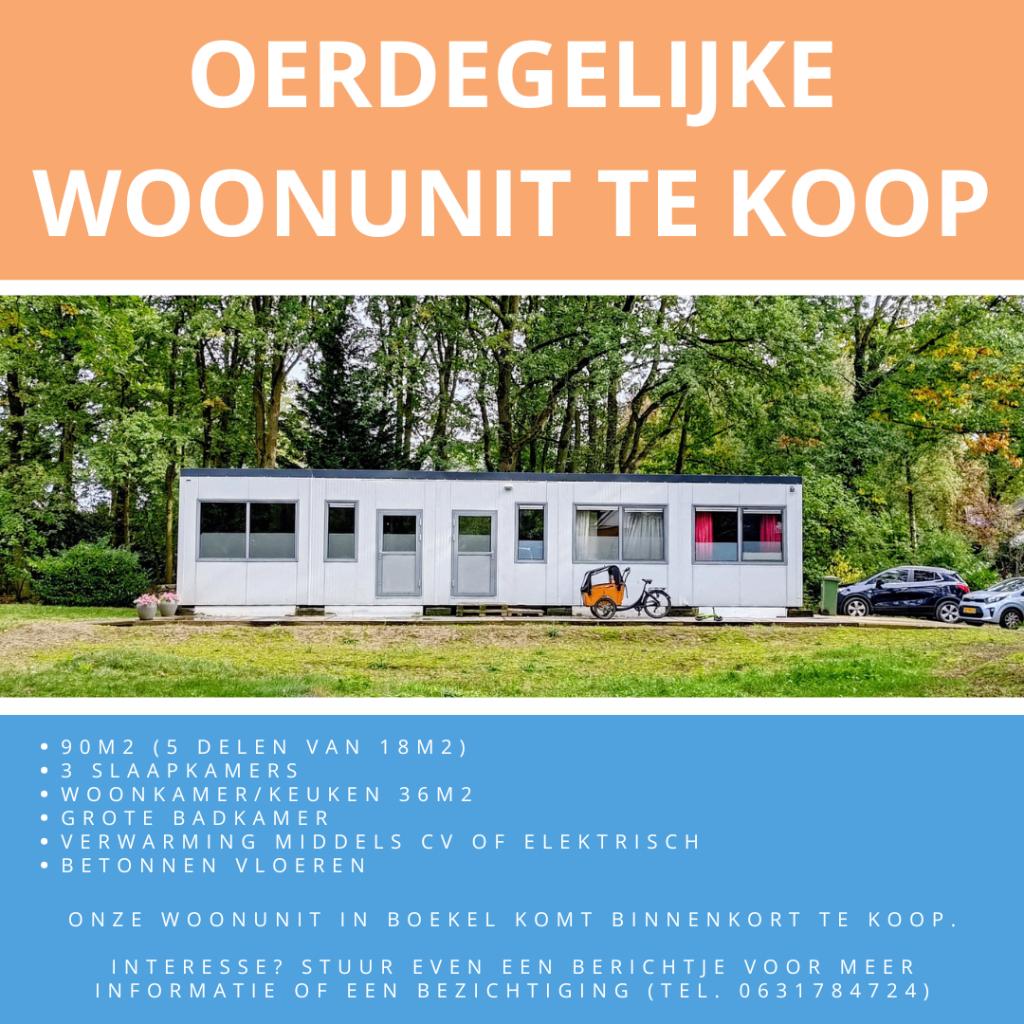 Degelijke en nette woonunit te koop 90m2 (met filmpje), Doe-het-zelf en Verbouw, Bouwketen en Schaftketen, Ophalen, Gebruikt