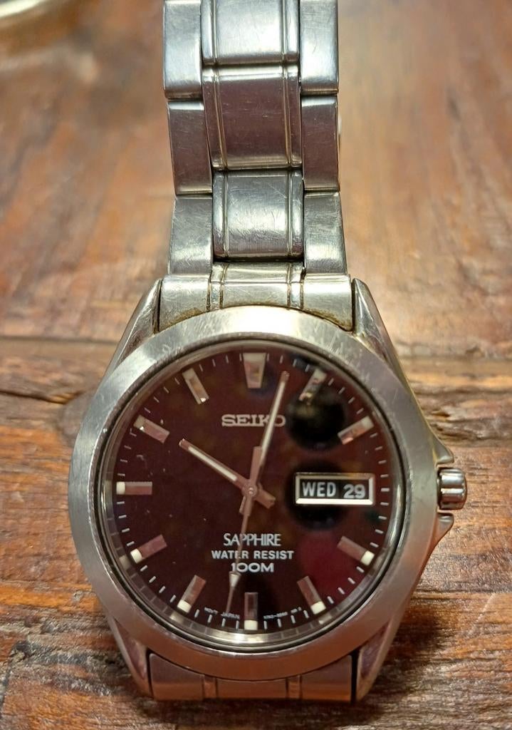 Seiko Sapphire, Ophalen of Verzenden, Staal, Seiko, 1960 of later