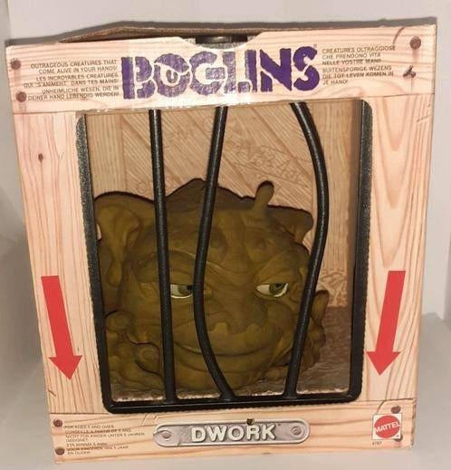 Boglins Dwork in originele doos met tralies 1987 Mattel, Ophalen of Verzenden, Zo goed als nieuw