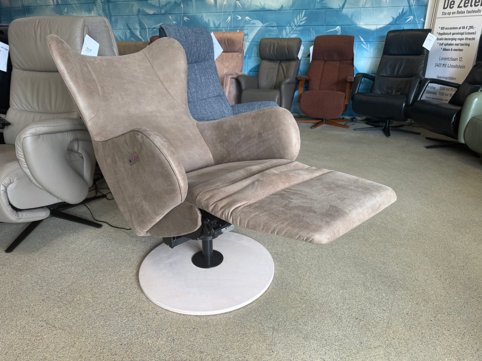 Prominent XL sta op stoel relax fauteuil gratis bezorging, Ophalen of Verzenden, Zo goed als nieuw, 50 tot 75 cm, 100 Top merken in alle kleuren en maten met garantie