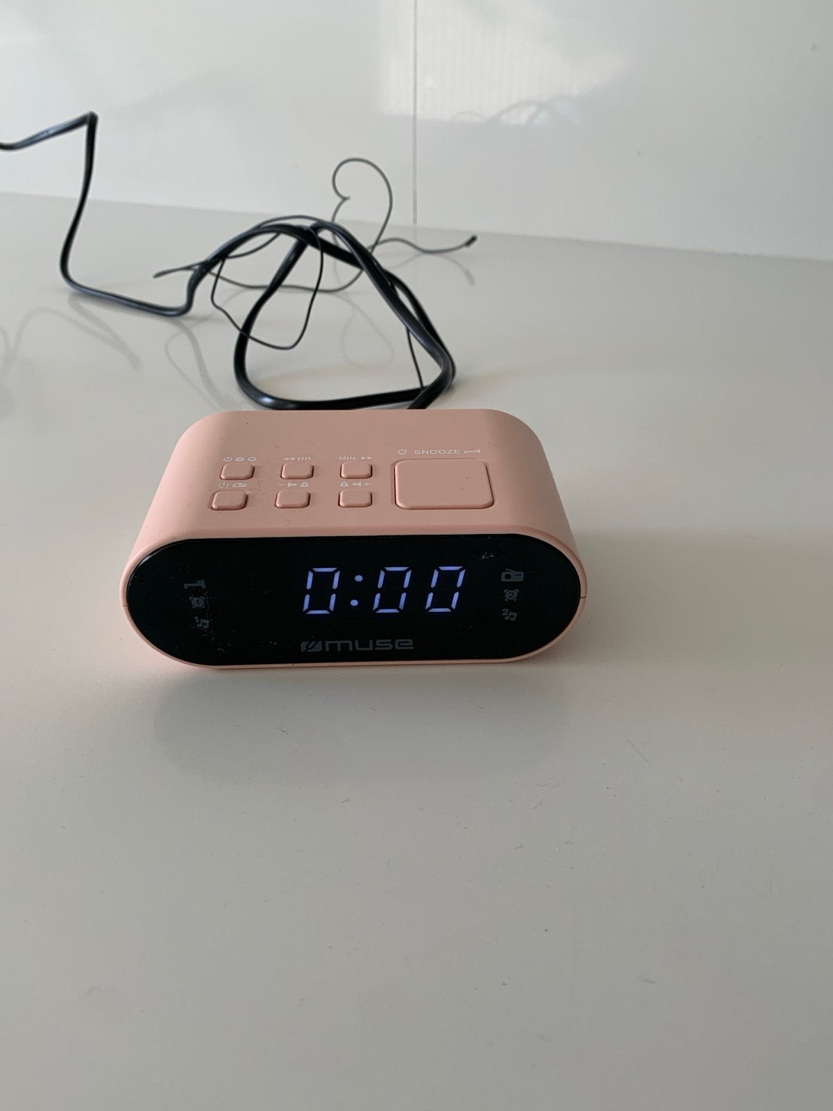 Wekkerradio Muse M-10 OPK - Roze, Ophalen of Verzenden, Zo goed als nieuw, Digitaal