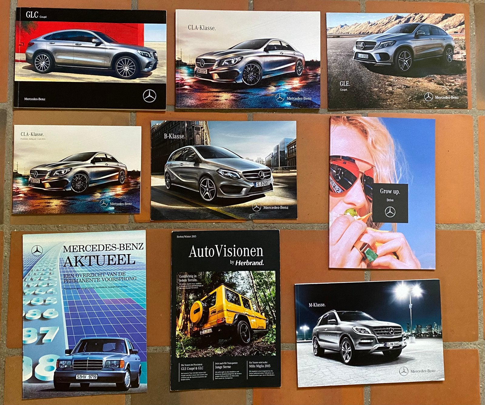 Mercedes Benz Bundel Autofolders, Boeken, Verzenden, Zo goed als nieuw, Mercedes