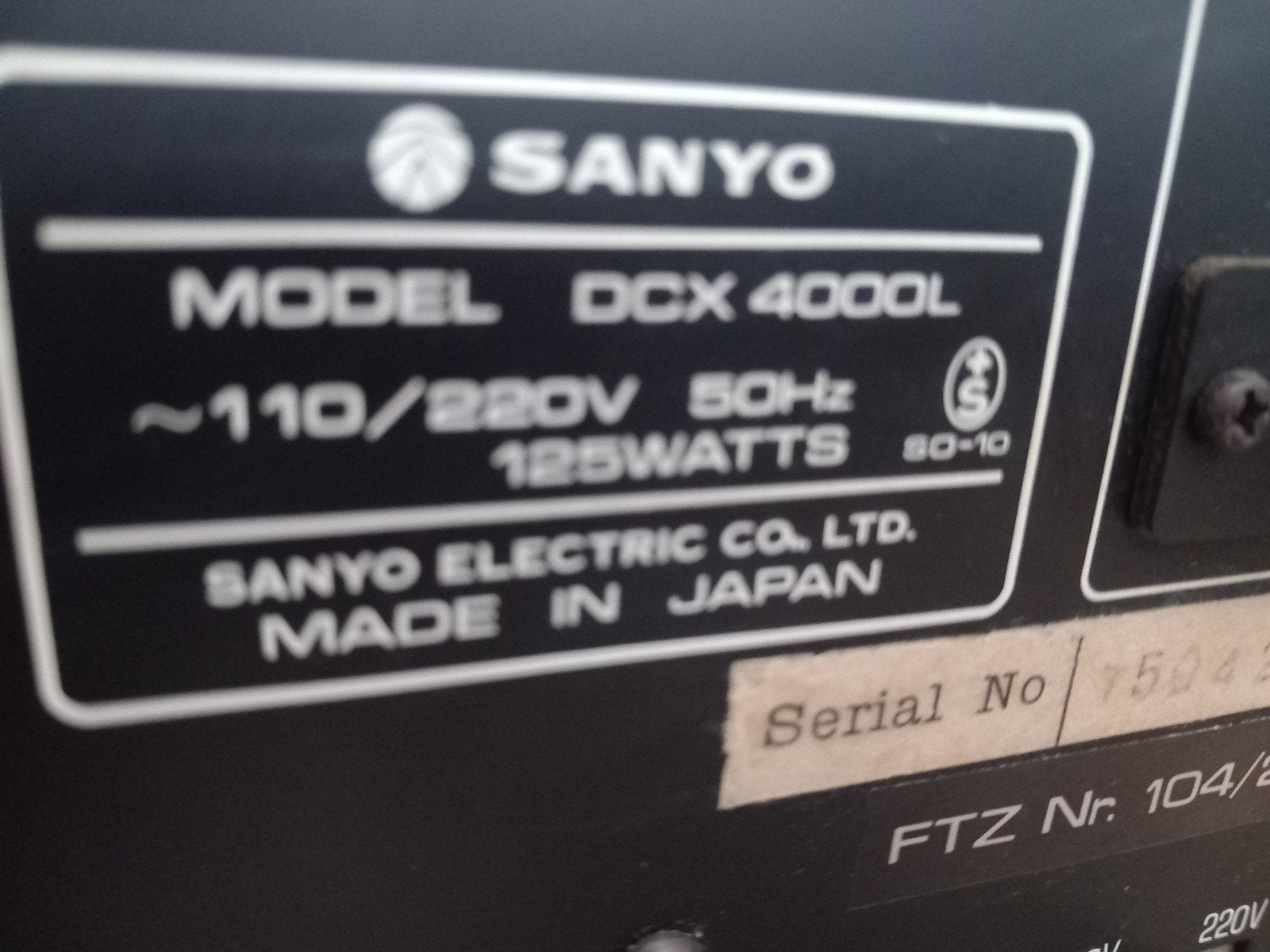 vintage Sanyo  stereo receiver, Ophalen of Verzenden, Overige merken