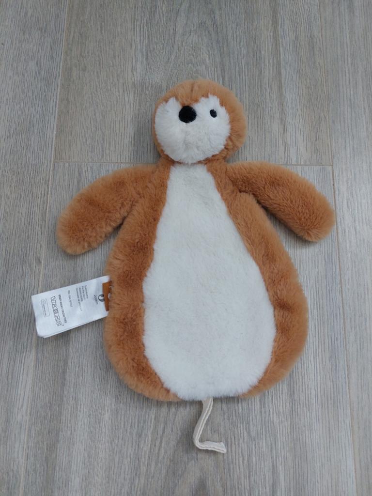 Knuffel knuffeldoekje jollein pinguïn caramel L1854, Ophalen of Verzenden, Zo goed als nieuw, Overige typen
