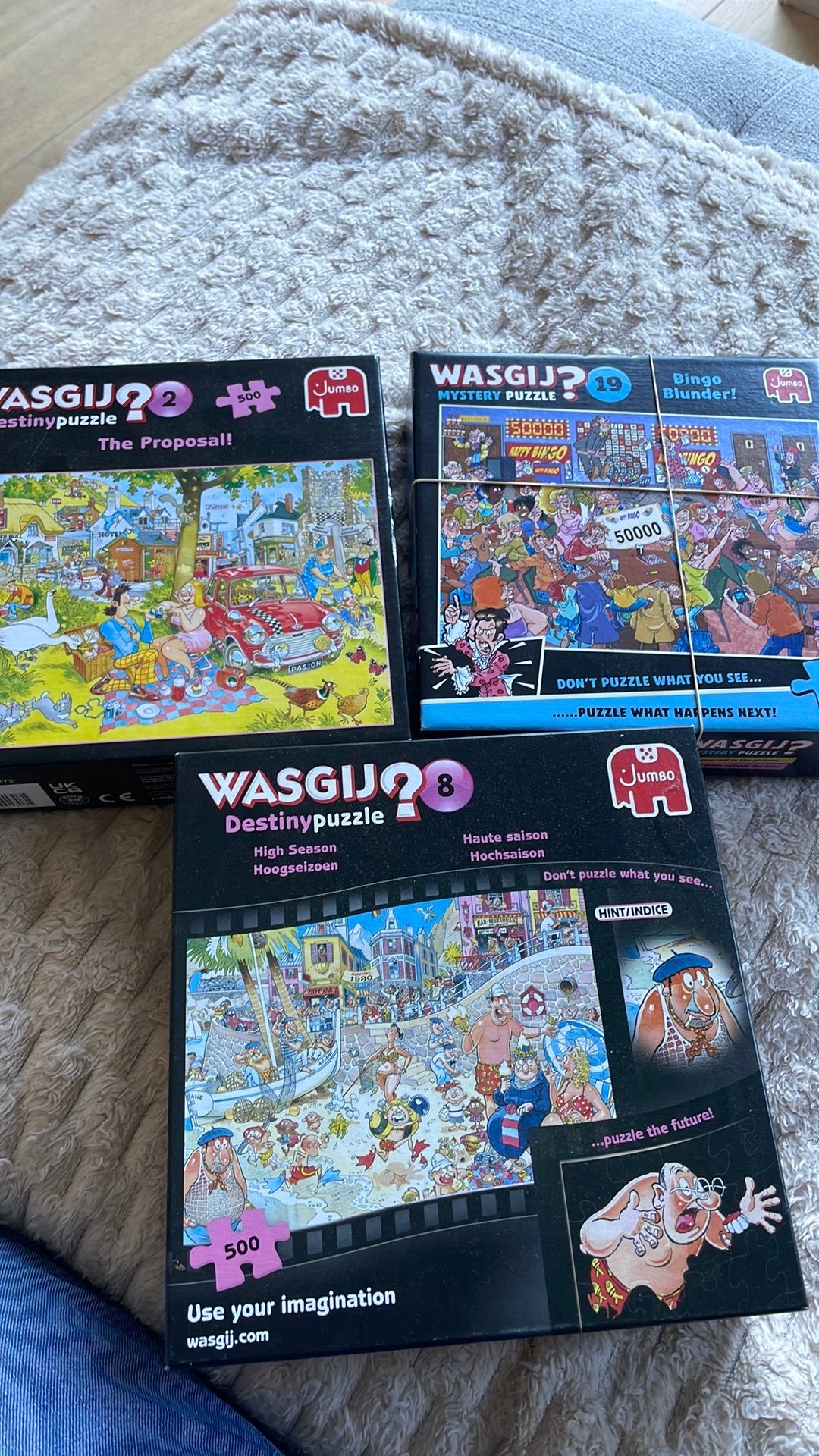 Wasgij puzzels, Ophalen of Verzenden, 500 t/m 1500 stukjes, Zo goed als nieuw