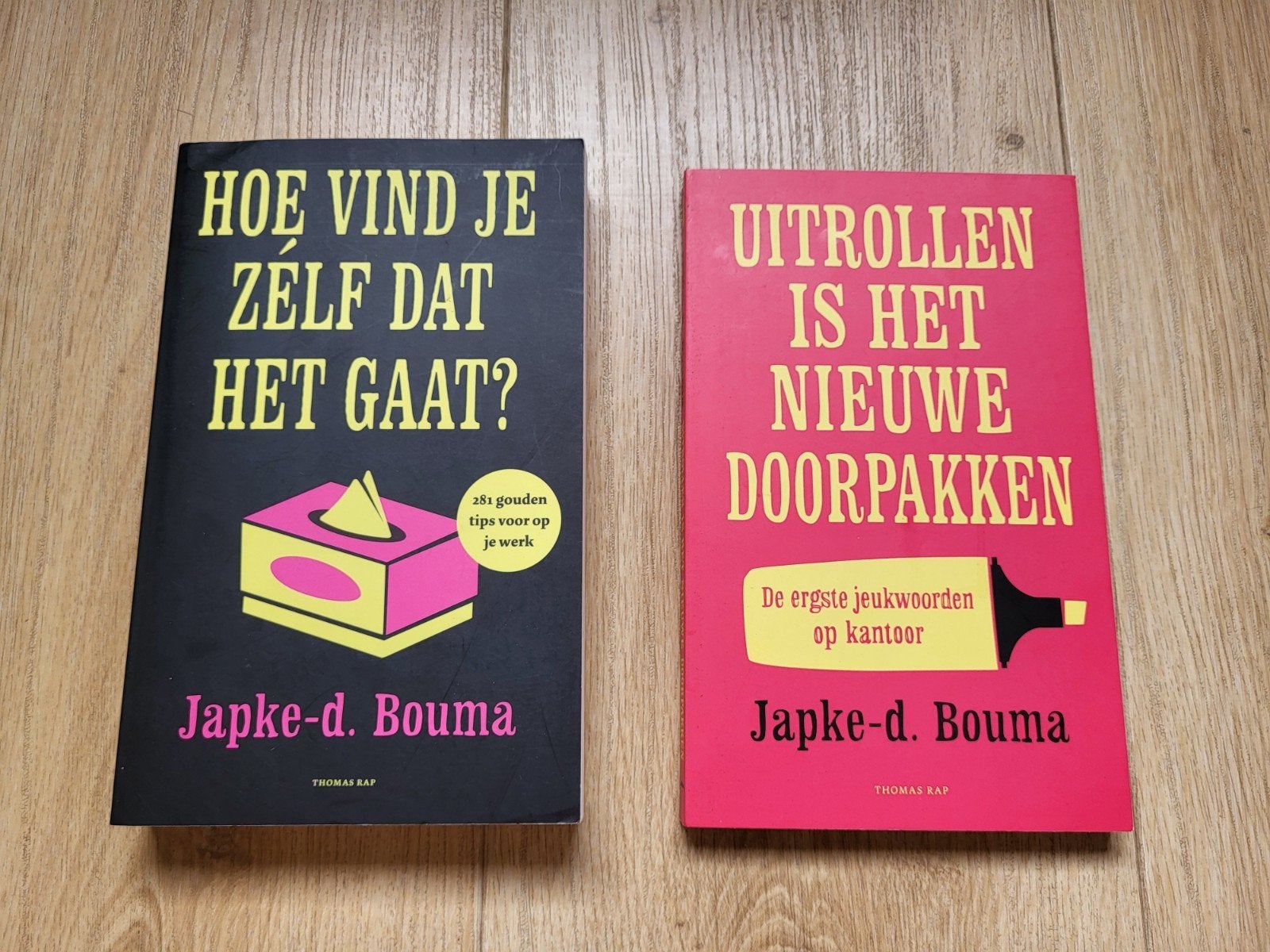 Japke-D. Bouma 2 x voor 7,50 Hoe vind je zelf dat het gaat?, Boeken, Literatuur, Gelezen, Ophalen of Verzenden