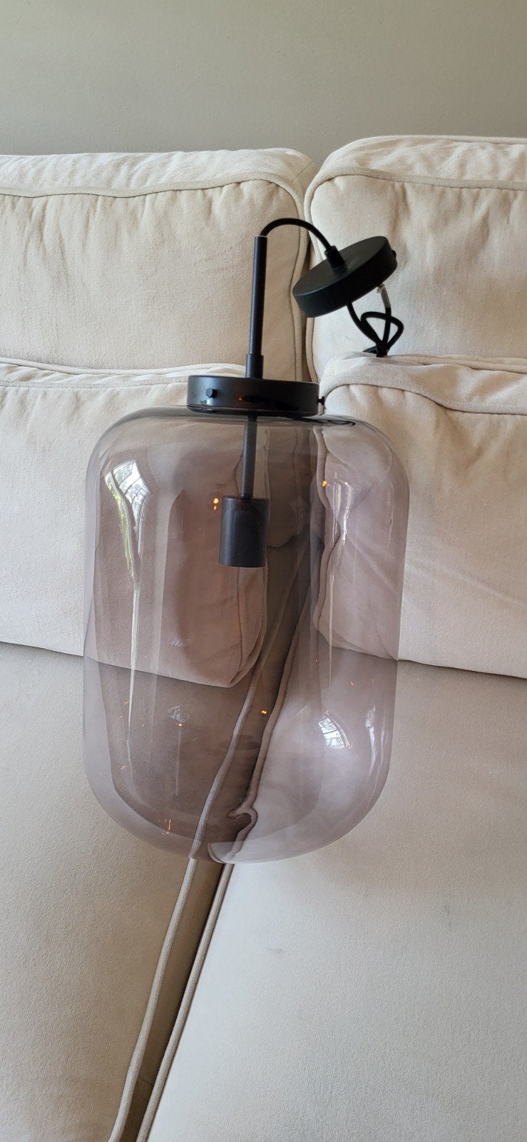 Karwei Hanglamp Juno XXL - Rookglas, Modern, Industrieel, Zo goed als nieuw, Glas, E27 (groot)