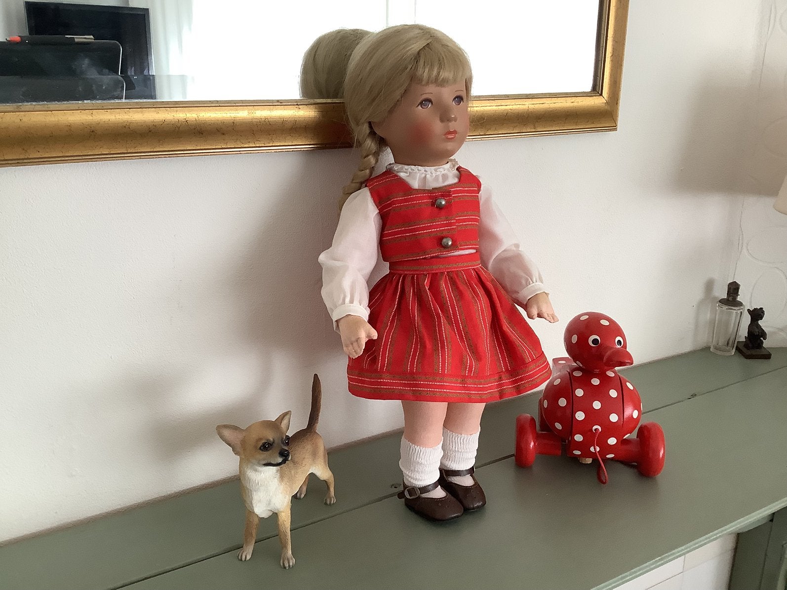 Mooie Kathe-Kruse van 37CM, Verzamelen, Poppen, Ophalen of Verzenden, Gebruikt, Pop