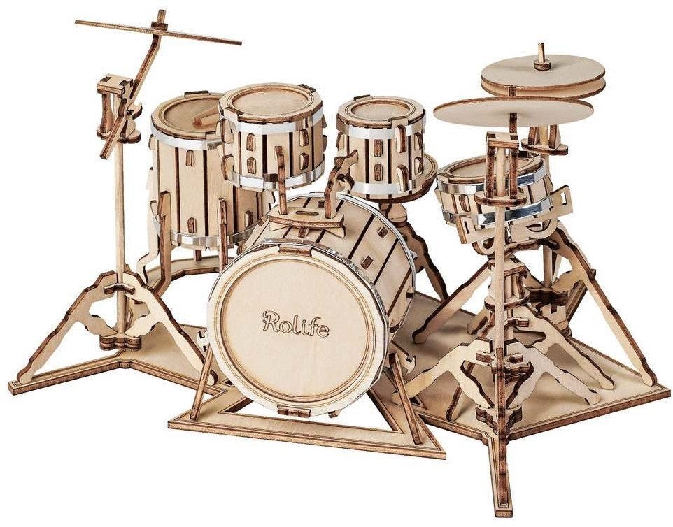 Robotime Drum Kit, Verzenden, Nieuw