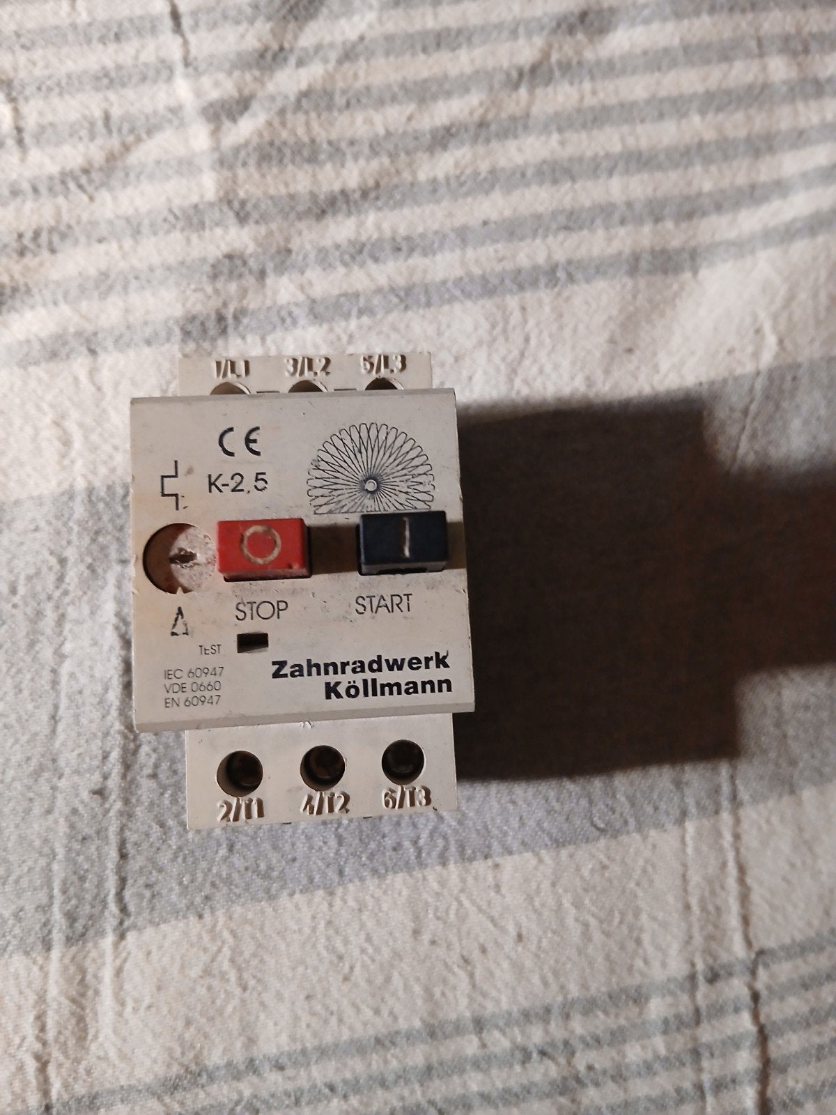 Zahnradwerk Köllmann K-2,5 Motorbeveiligingsschakelaar, Ophalen