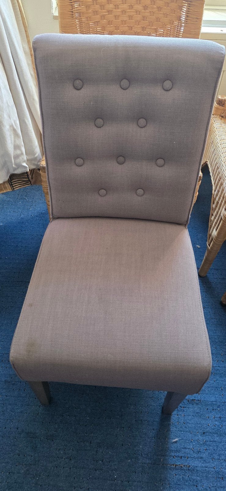 Set van 4 gestoffeerde eetkamerstoelen, Ophalen, Gebruikt, Vier, Klassiek, Modern