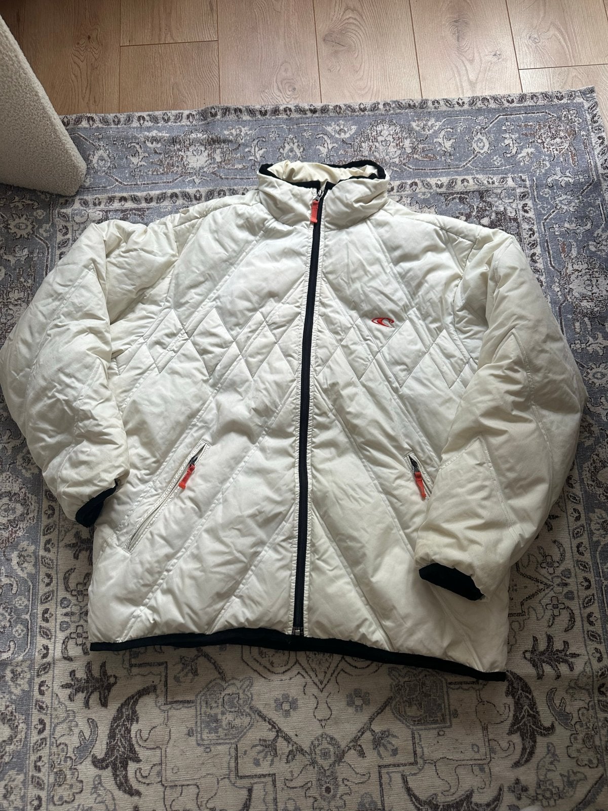 O'Neal Ski/Winterjas - Gewatteerd - Beige/Crème/Wit - Maat L, Ophalen of Verzenden, Gedragen, Maat 42/44 (L), Jack