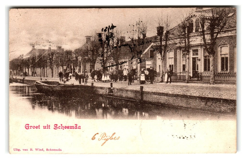 Scheemda, Groet uit Scheemda, Ophalen of Verzenden, Voor 1920, Gelopen, Groningen