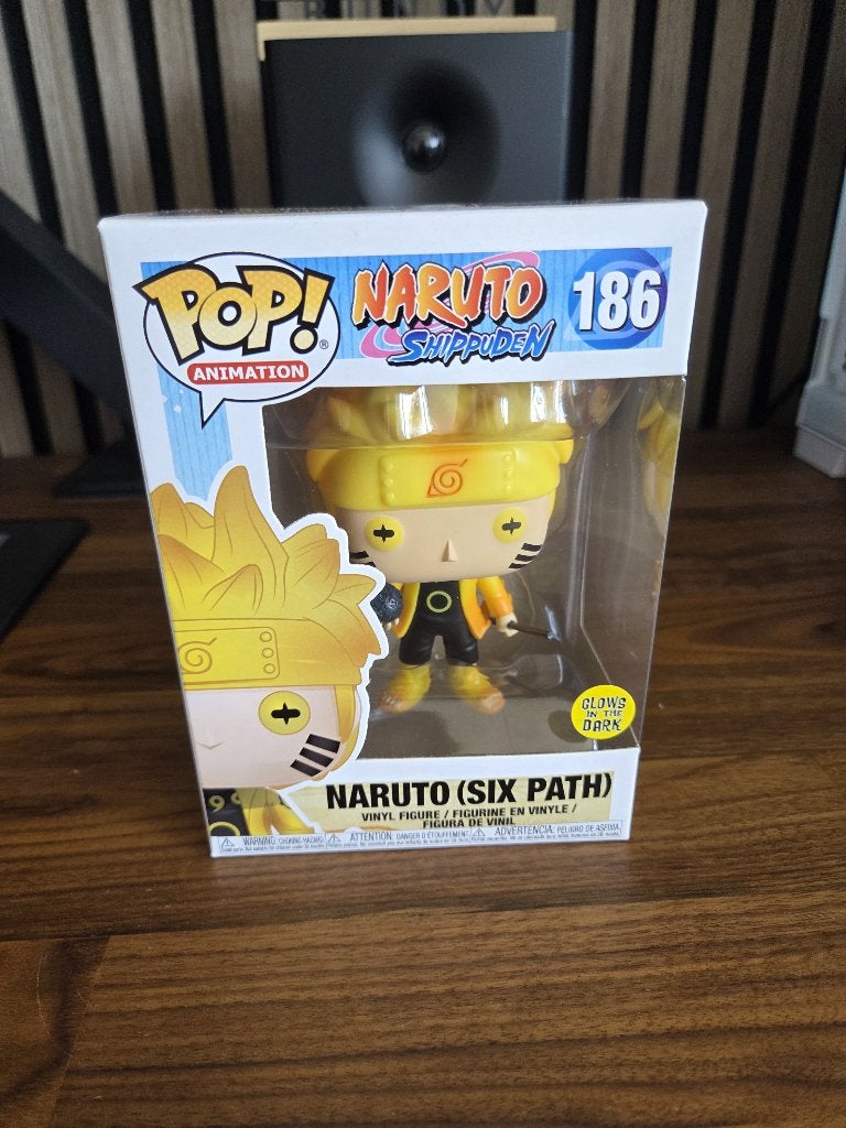 Funko Pop! Naruto Shippuden - Naruto (Six Path) Glow #186, Ophalen of Verzenden, Zo goed als nieuw