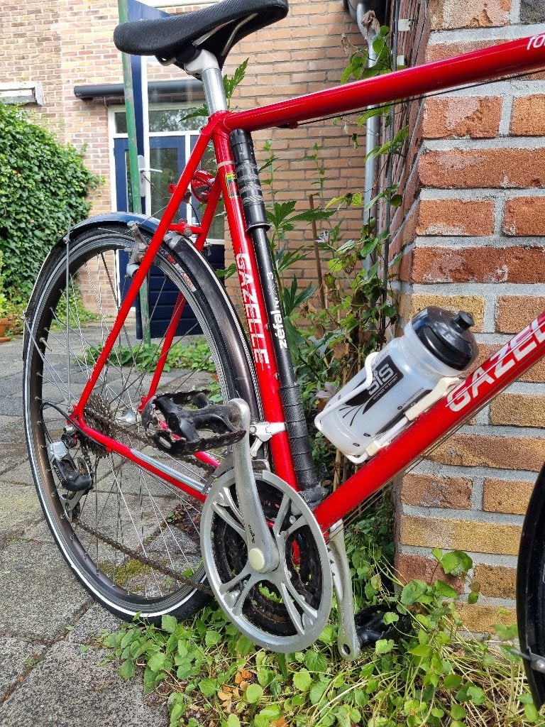 Gazelle racefiets hybride, Fietsen en Brommers, Fietsen | Racefietsen, Gebruikt, Gazelle, Meer dan 20 versnellingen, 28 inch, Velgrem