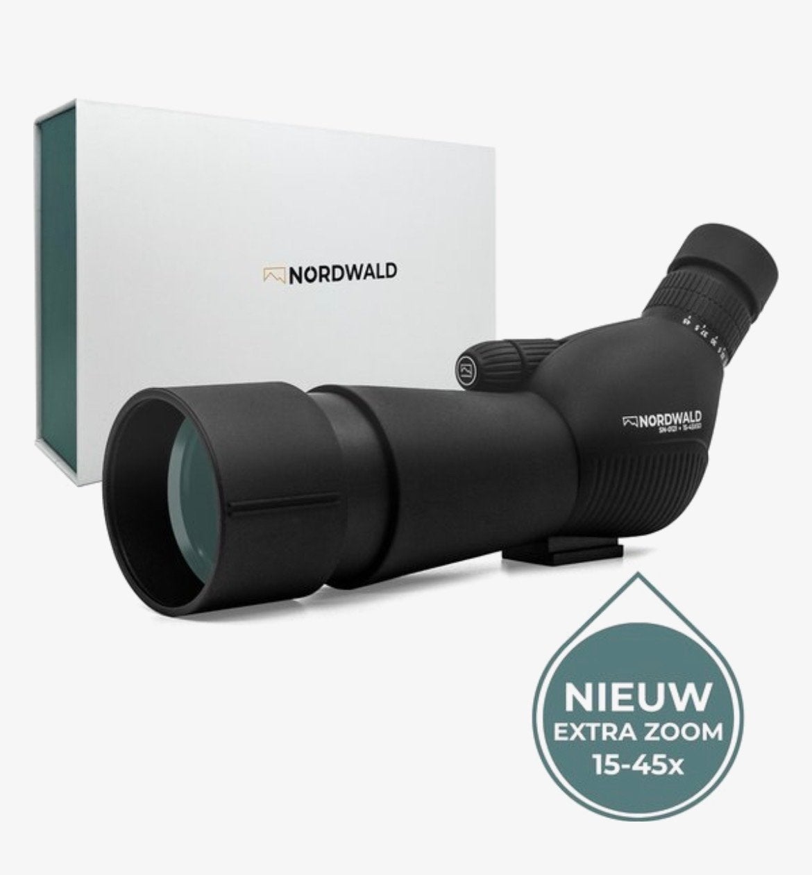 Monokijker Nordwald Spotting Scope 15-45x60, Audio, Tv en Foto, Optische apparatuur | Verrekijkers, Ophalen, Dakkant (recht), Nieuw