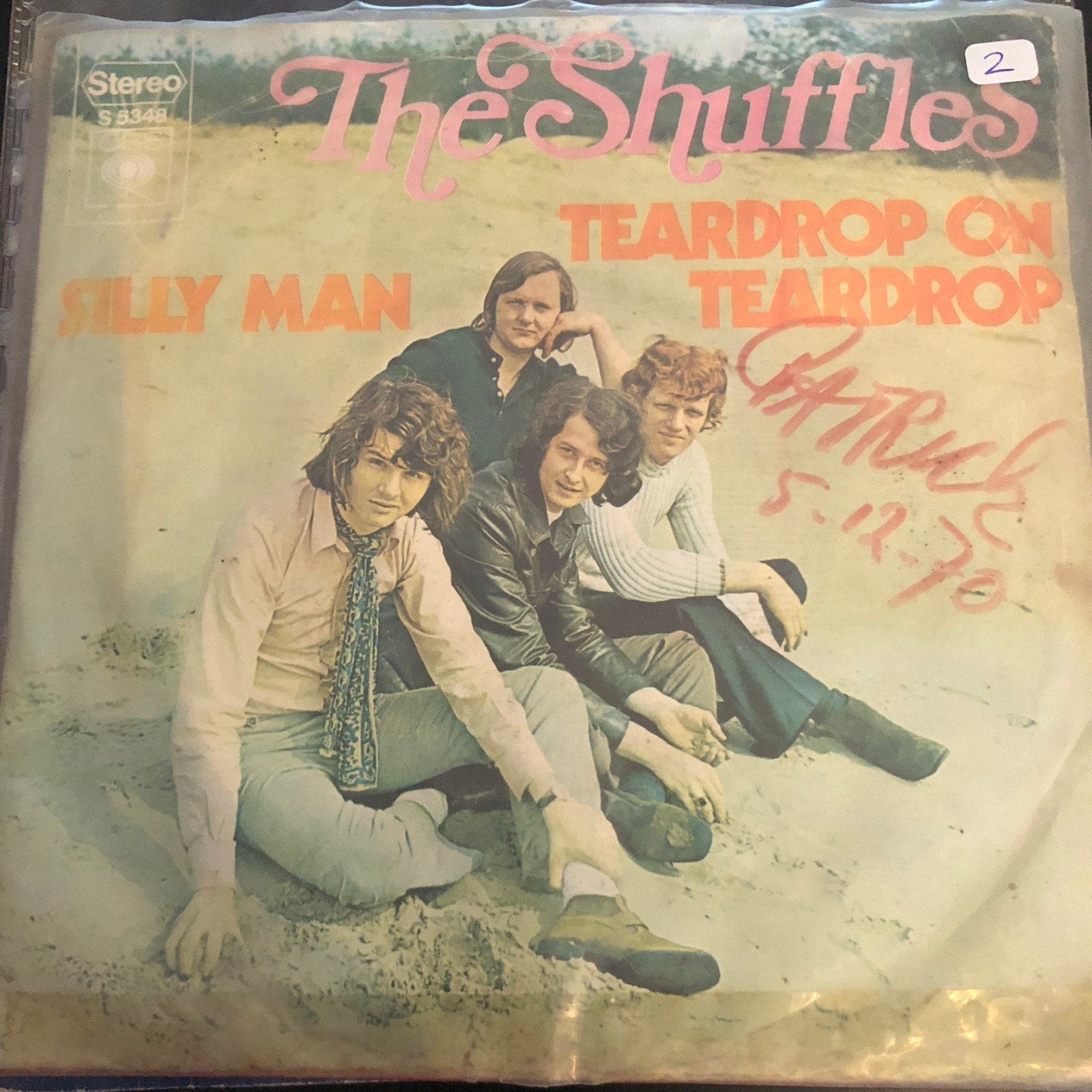 The Shuffles - Teardrop On Teardrop / Silly Man (Single), Ophalen of Verzenden, Gebruikt, 7 inch, Pop