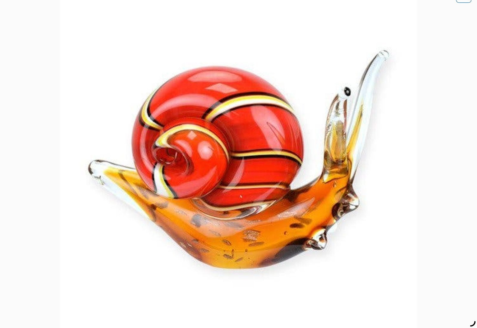 NIEUW glazen Murano slak, Ophalen of Verzenden, Nieuw