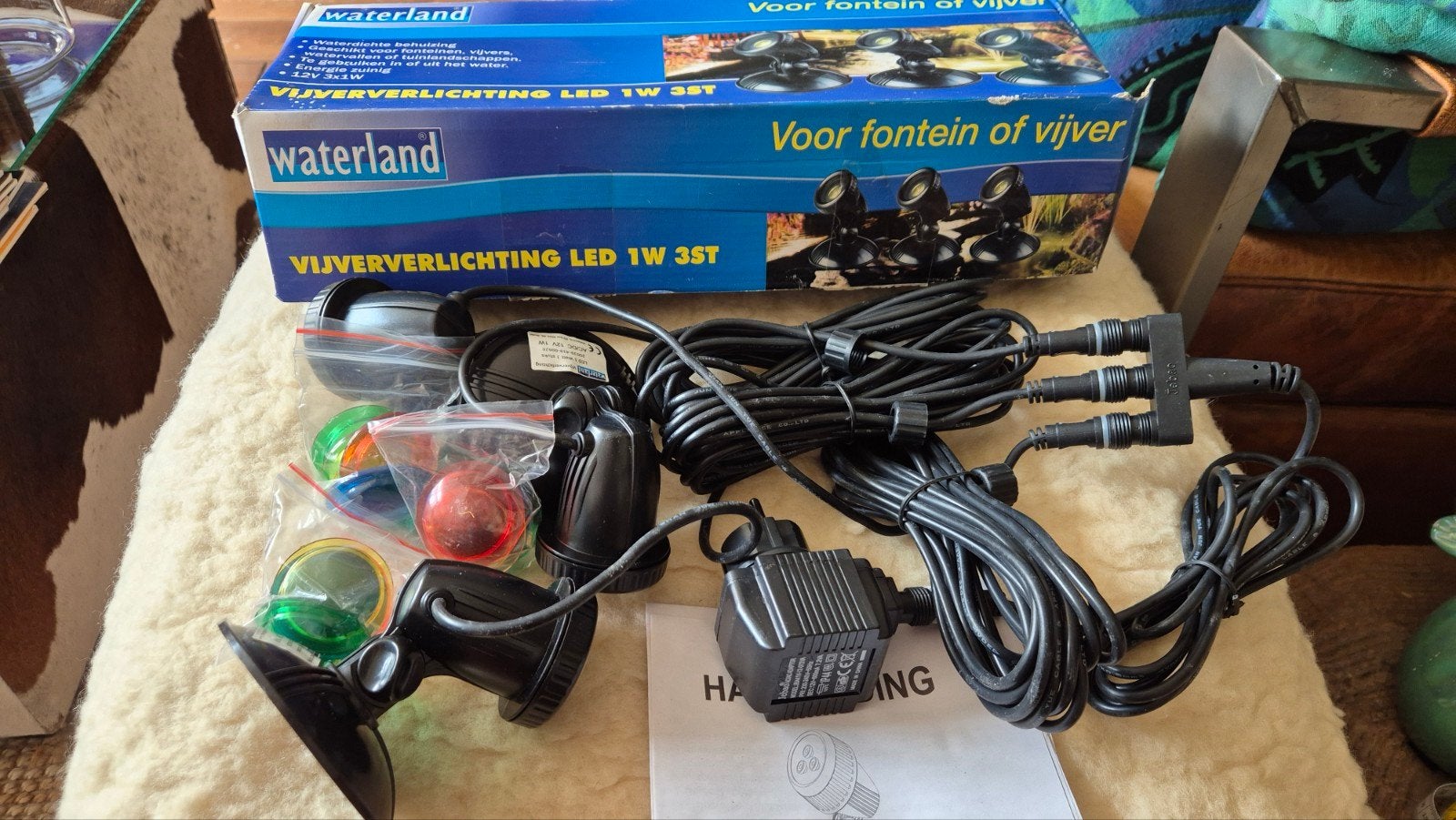 waterdichte waterland vijververlichting LED 1W 3st, Tuin en Terras, Vijver-toebehoren, Ophalen of Verzenden, Nieuw, Vijververlichting