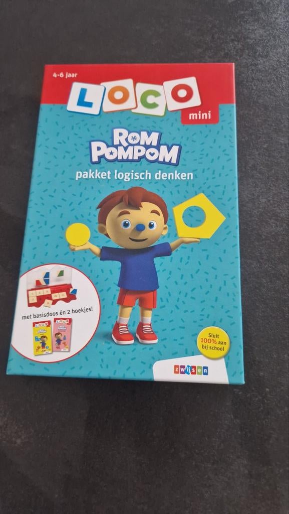 Loco Mini Rom Pom Pom: Pakket Logisch Denken (4-6 jaar), Ophalen of Verzenden, Zo goed als nieuw, Puzzelen