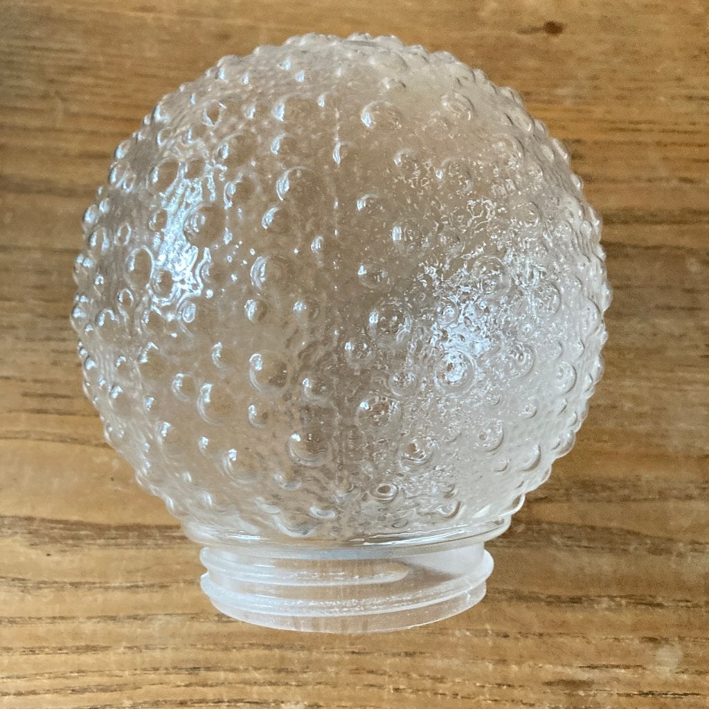 Vintage lampenbol schroefkogel plastic kunststof bubbels, Ophalen of Verzenden, Zo goed als nieuw, Kunststof, Plafondlamp