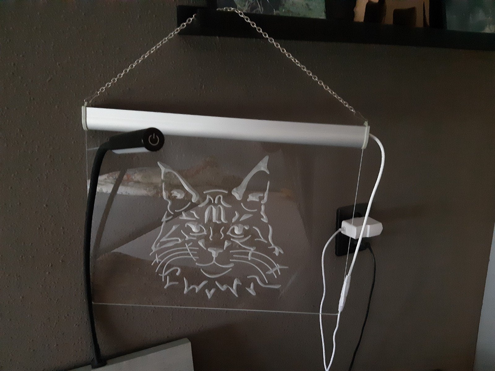 maine coon kat lamp nieuw, Ophalen of Verzenden