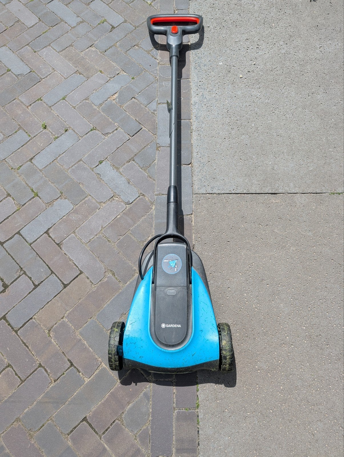Gardena Grasmaaier Handymower - 22/18V P4A solo zonder accu, Ophalen, Cirkelmaaier, Gebruikt, Elektrische grasmaaier