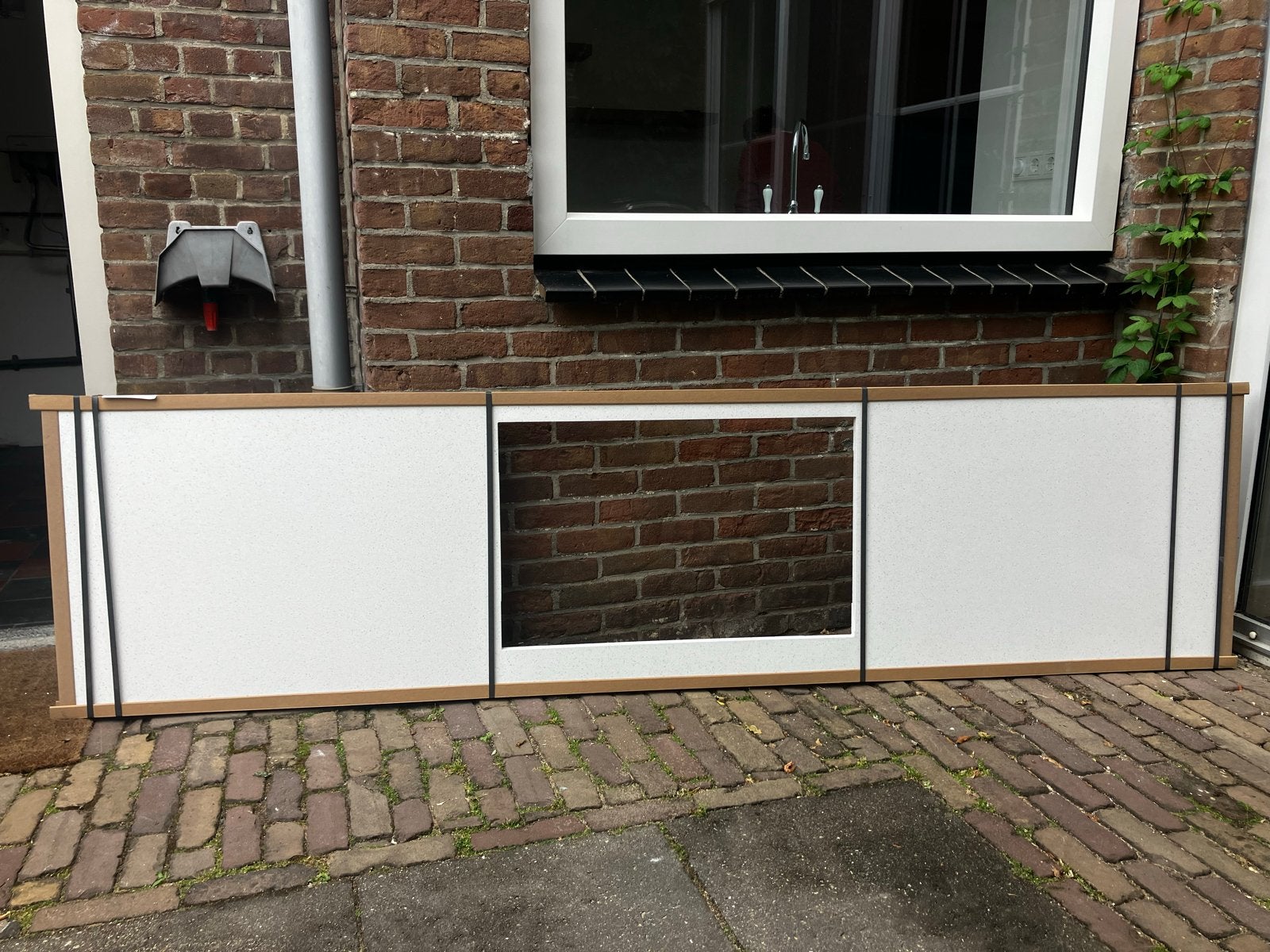 Nieuw Composiet Keukenblad 255x65cm met kookplaatuitsparing, Huis en Inrichting, Ophalen, Overige typen, Nieuw, Steen/keramiek