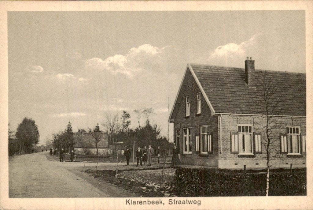 Klarenbeek - Straatweg - Straatzicht, Verzamelen, Ophalen of Verzenden, 1920 tot 1940, Ongelopen, Gelderland