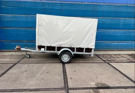 Aanhanger met huif 750kg, Ophalen of Verzenden, Zo goed als nieuw