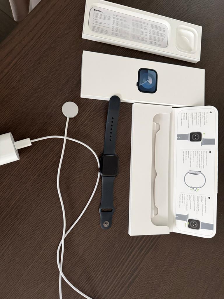 Apple Watch Series 9 41mm Midnight met simkaart optie, Ophalen, Hartslag, Zwart, IOS