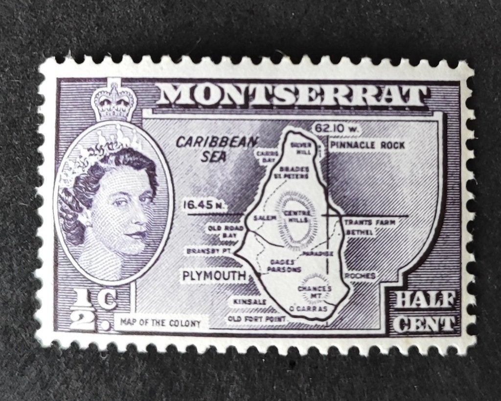 Montserrat 2207002 landkaart, Verzenden, Postfris