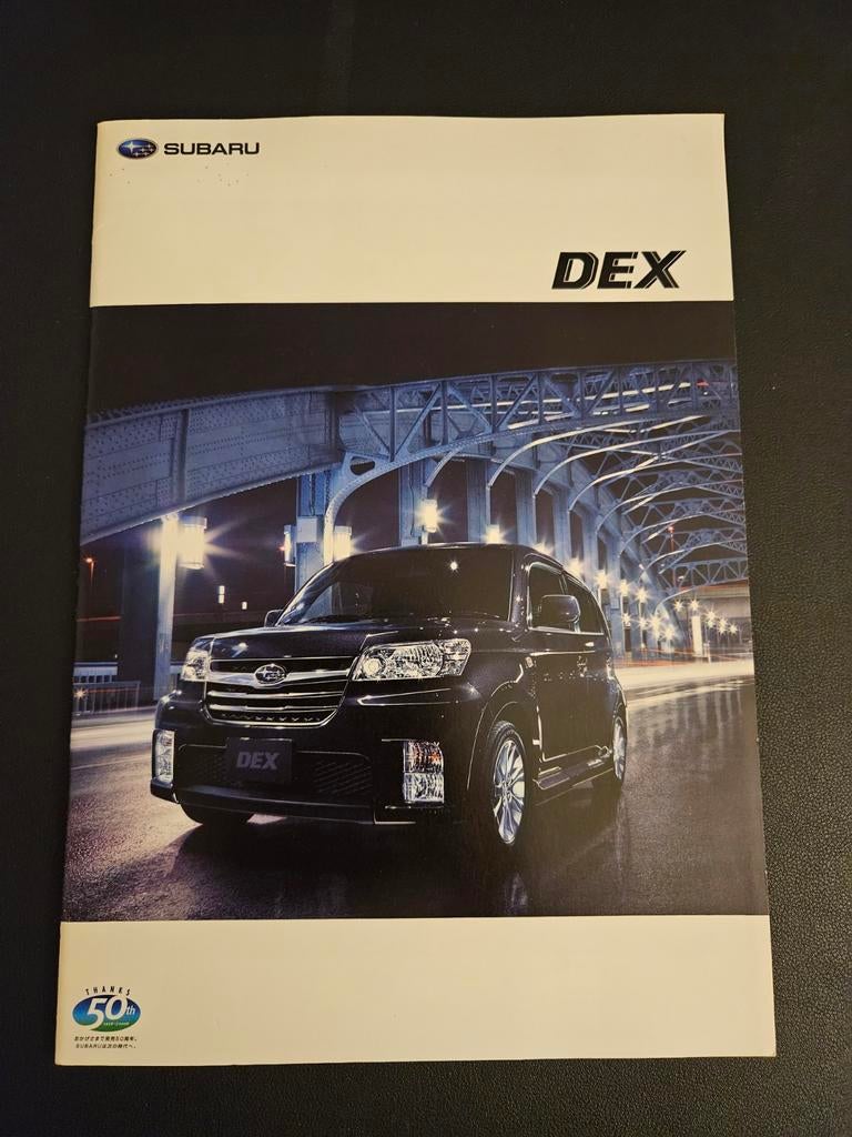 Brochure Subaru Dex 2008 Japans, Ophalen of Verzenden, Zo goed als nieuw, Overige merken