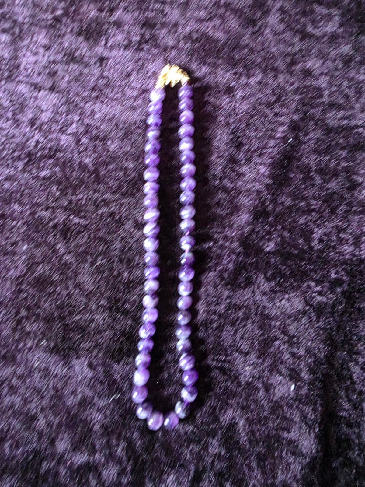prachtige Amethyst kralen ketting, Ophalen of Verzenden, Nieuw, Paars, Overige materialen