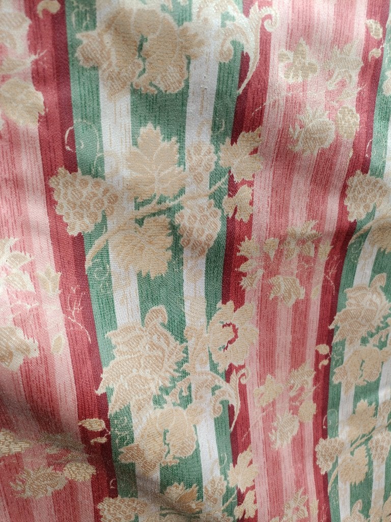 Vintage gordijn DUBBEL GEVOERD FLANEL 2900 gram 270 x 80 cm, Ophalen of Verzenden, Gebruikt, Groen, Gordijn