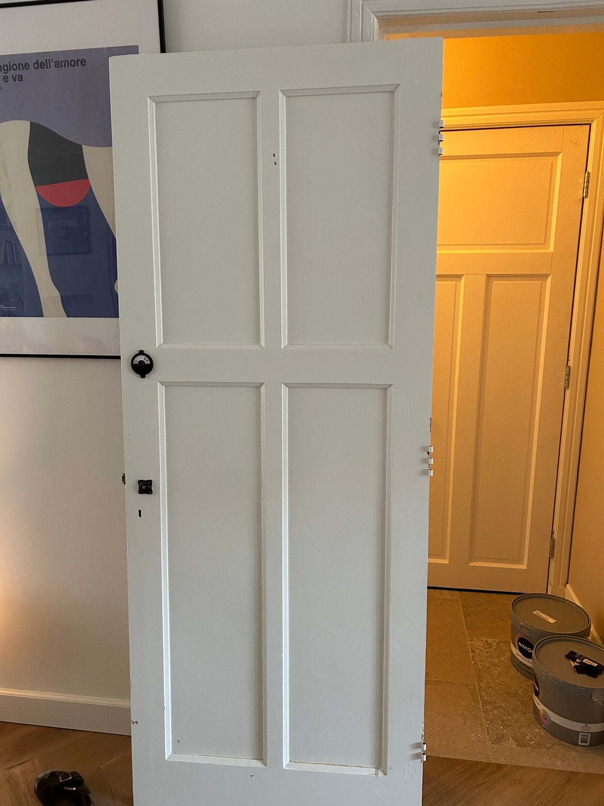 Jaren 30 deur, Ophalen, Gebruikt, 80 tot 100 cm, Binnendeur