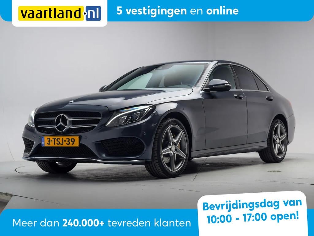 Mercedes-Benz C-Klasse 180 AMG Line Aut. [ LED Camera Leder, Automaat, 1325 kg, Bedrijf, Sedan