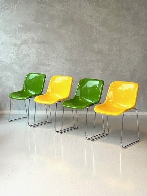 Artifort Spirit stoelen 8x Hajime Oonishi vintage prijs p/s, Huis en Inrichting, Overige kleuren, ., Vintage, Ophalen of Verzenden