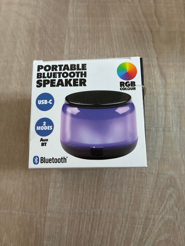 Draagbare Bluetooth Speaker met RGB kleur, Overige merken, Overige typen, Nieuw, Ophalen of Verzenden